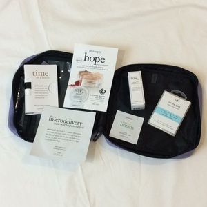 Philosophy make up bag with samples